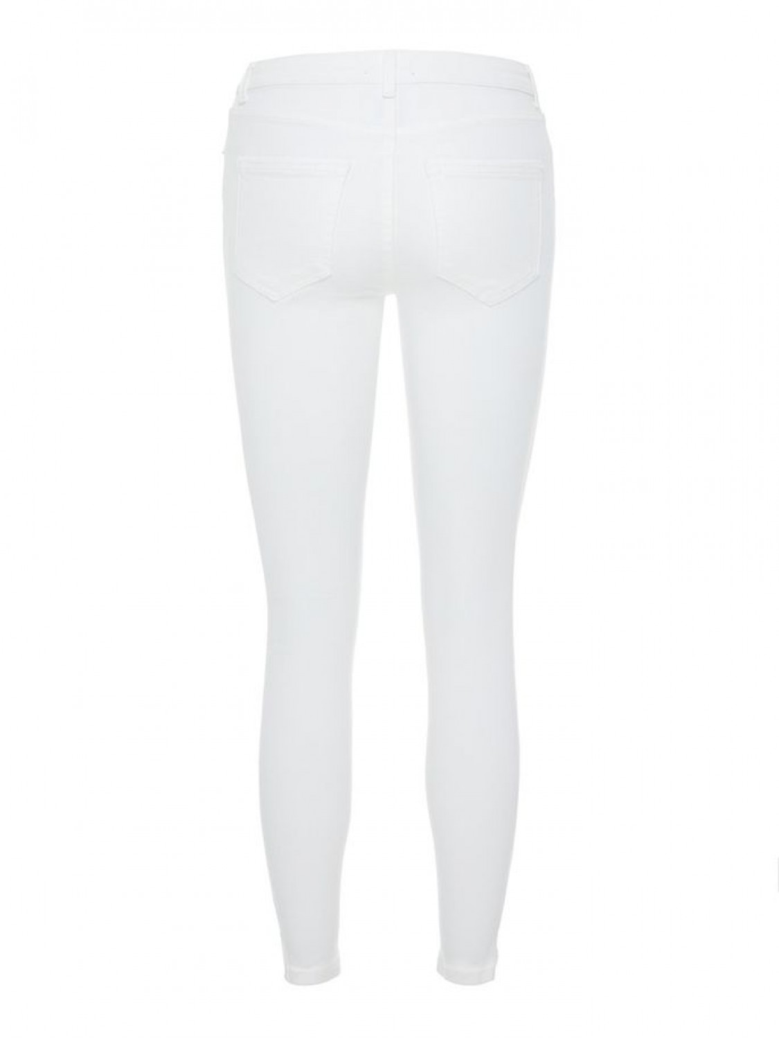 Jeans abertura lateral blancos